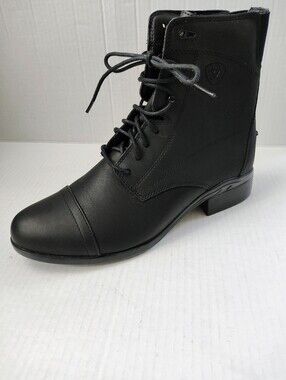 NWT Ariat Black Scout Paddock English Leather Boots Women's Sz 9.5